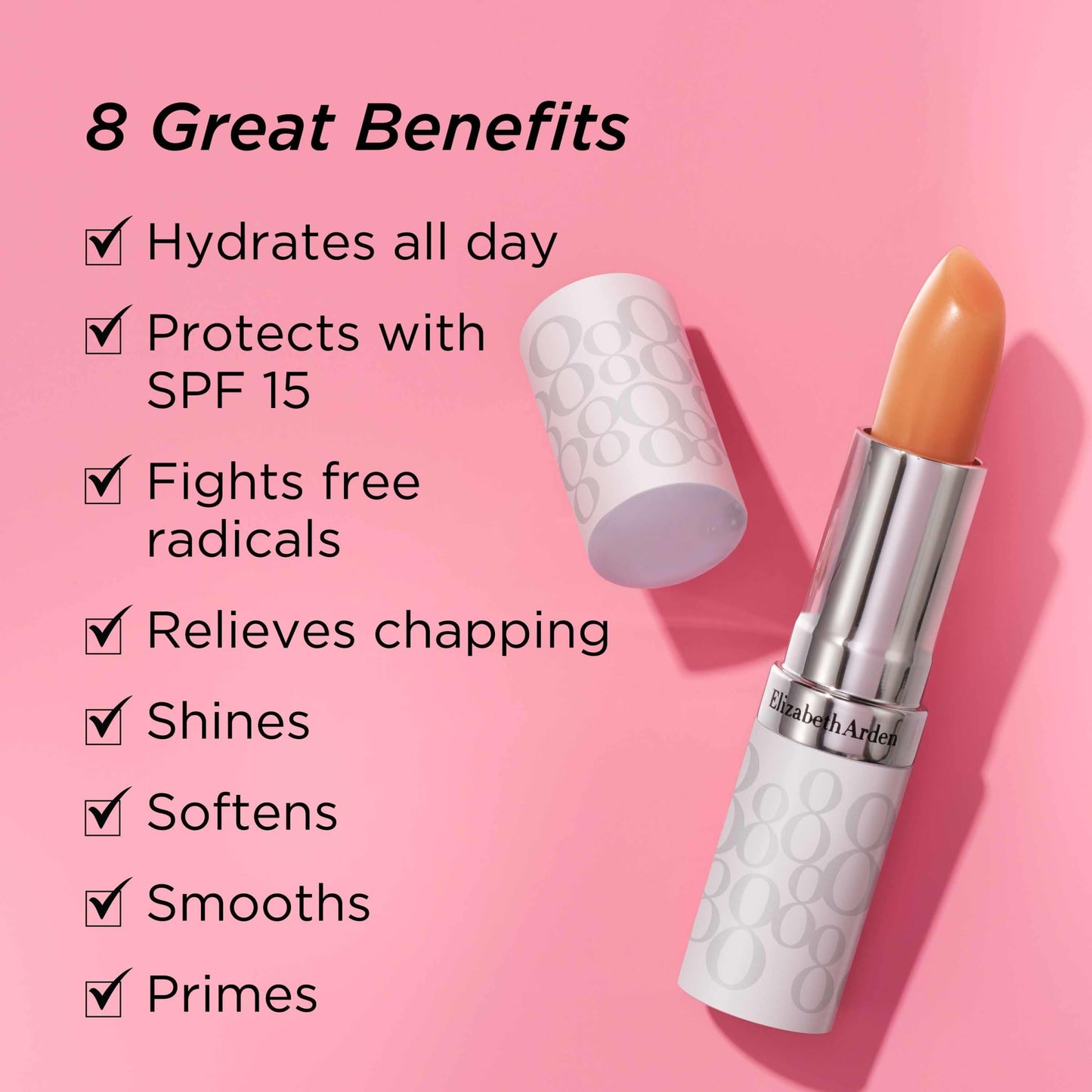 Elizabeth Arden Eight Hour Cream Lip Protectant Stick, SPF 15 Sunscreen Balm, Moisturizer for Dry, Cracked Lips with Shea Butter, Coconut Oil Beauty & Personal Care Elizabeth Arden