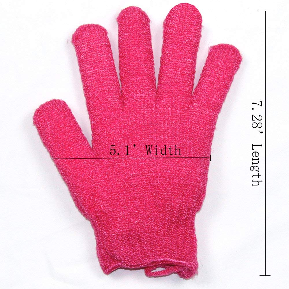Exfoliating Bath Gloves Body Scrub Wash Mitts Skin Massage Sponge Towel Deep Cleansing Dead Skin Loofah Brush Scrub Luxury Spa Heavy with Lanyard Beauty and Personal Care yeyimei