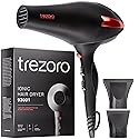TREZORO Professional Blow Dryer for Women - Ionic Hair Dryer 2000W for Salon & Personal Use - Powerful, Fast & Quiet Drying for Curly Hair, Unwanted Beauty & Personal Care TREZORO