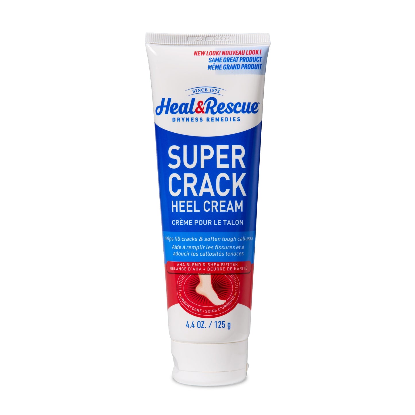 Heal&Rescue Heel Rescue Super Crack Foot Cream, Concentrated AHA Blend & Shea Butter, Moisturizes, Exfoliates, Softens & Aids Cracked Heel Repair, 4.4 Beauty & Personal Care Heal&Rescue
