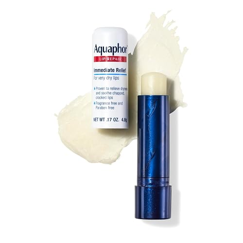 Aquaphor Lip Repair Stick with Jojoba Oil and Shea Butter, Moisturizing Lip Balms, Fragrance Free and Paraben Free, Immediately Relieves Dryness, 0.17 Beauty & Personal Care Aquaphor