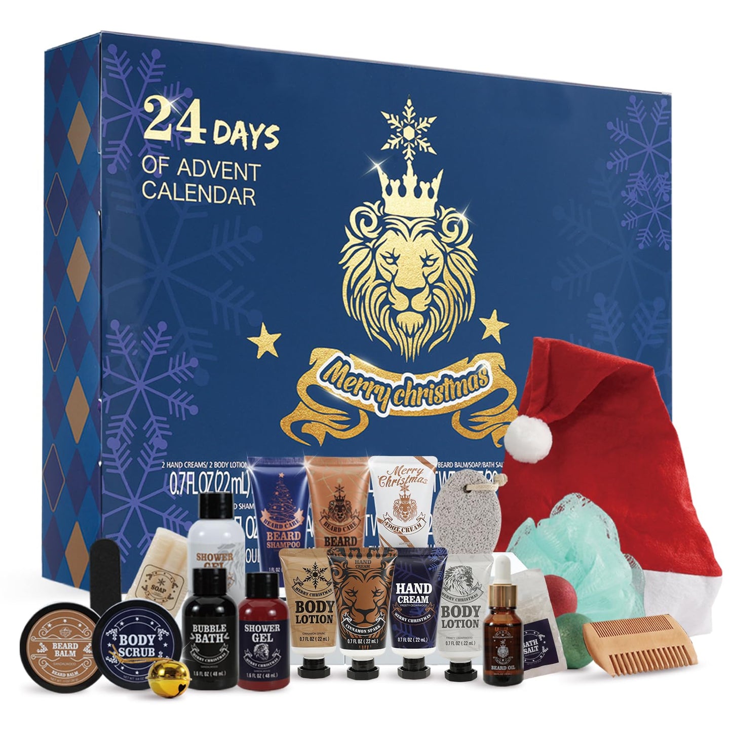 Advent Calendar 2025 for Adults, BODY & EARTH 24-Day Mens Advent Skincare Calendar 24PCS Beard Care Grooming Set, 2025 Beauty Countdown Calendar Beauty and Personal Care BODY & EARTH
