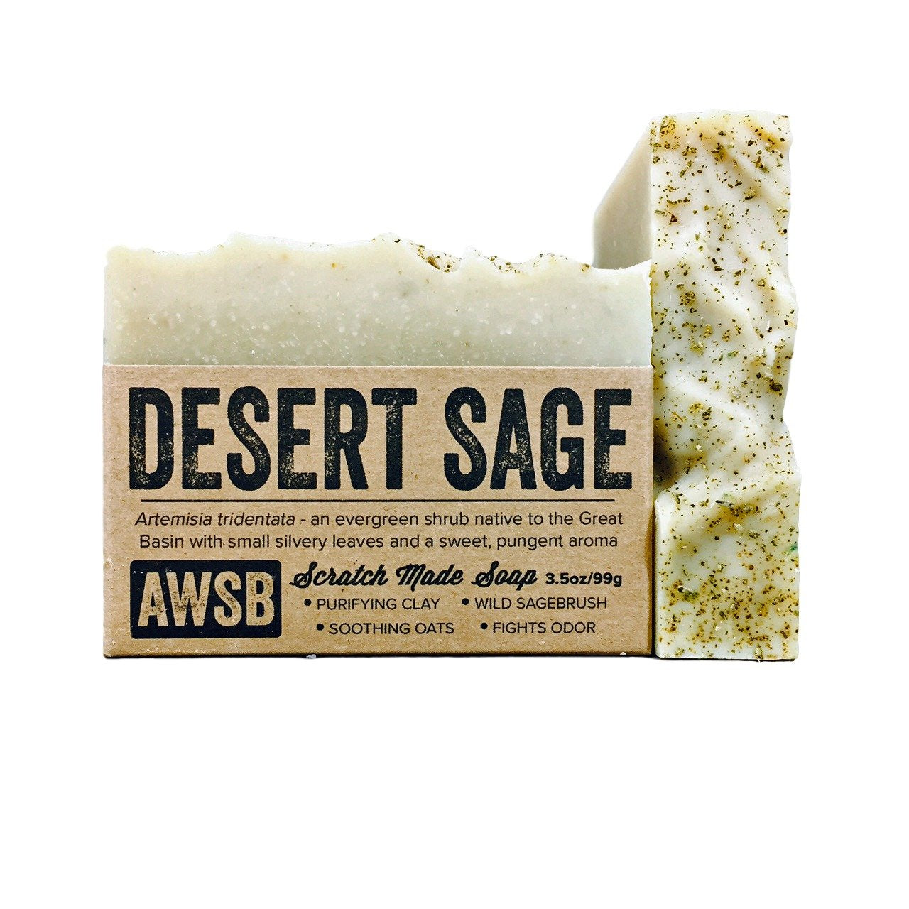 A Wild Soap Bar Desert Sage All Natural, Vegan, Organic Bar Soap, Handmade (1 pack) Beauty & Personal Care A Wild Soap Bar