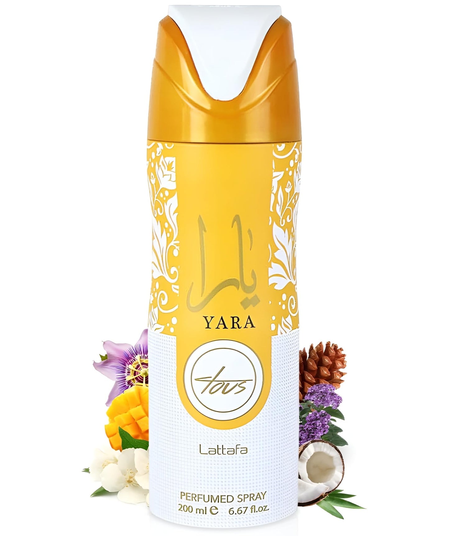 Lattafa Yara Tous - Fruity, Tropical, Gourmand, Musky - Perfumed Deodorant Spray for Women, 6.67 Ounce / 200 ml Beauty and Personal Care Lattafa