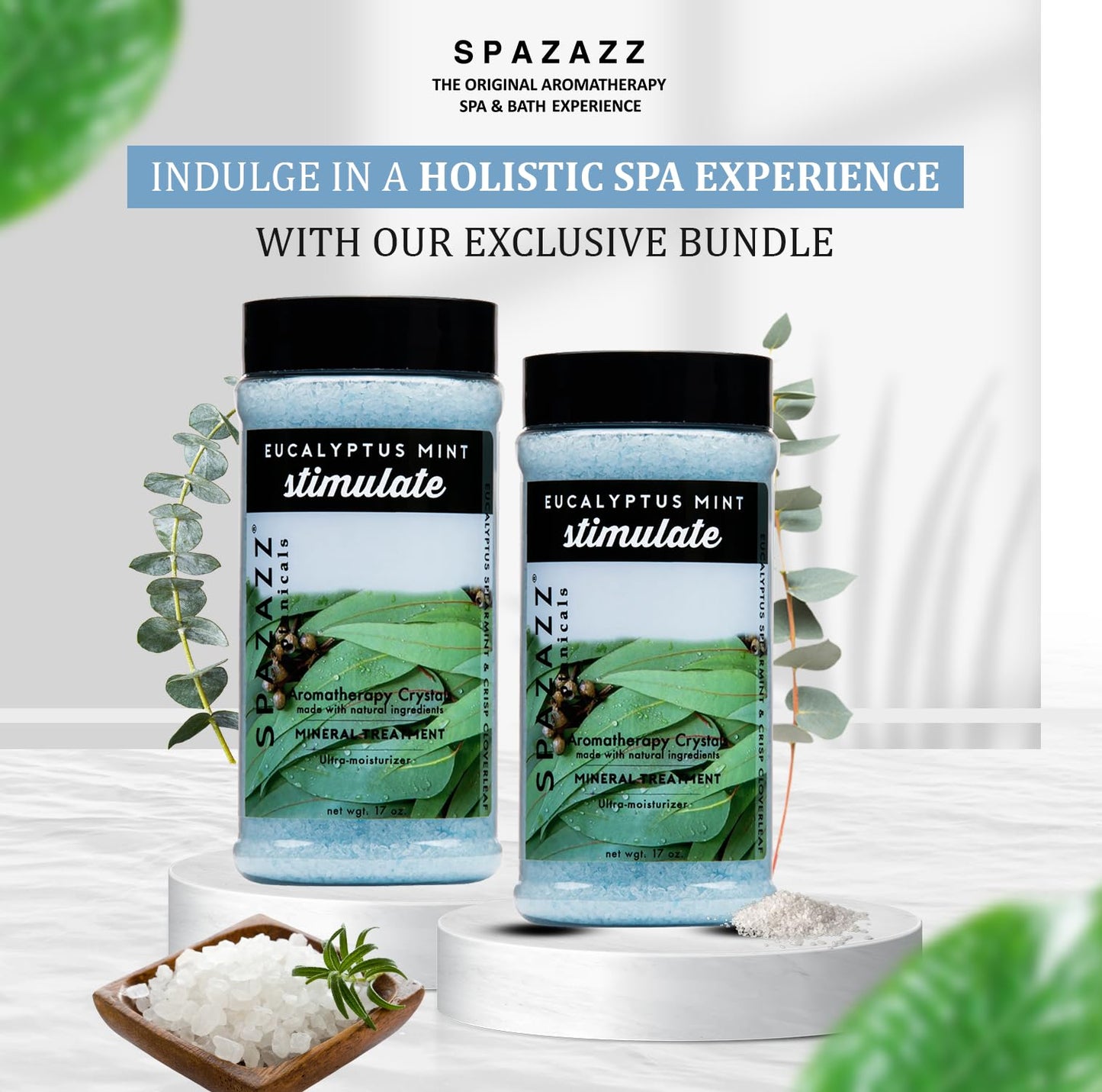 Spazazz Eucalyptus Mint Spa and Bath Crystals Beauty and Personal Care Spazazz