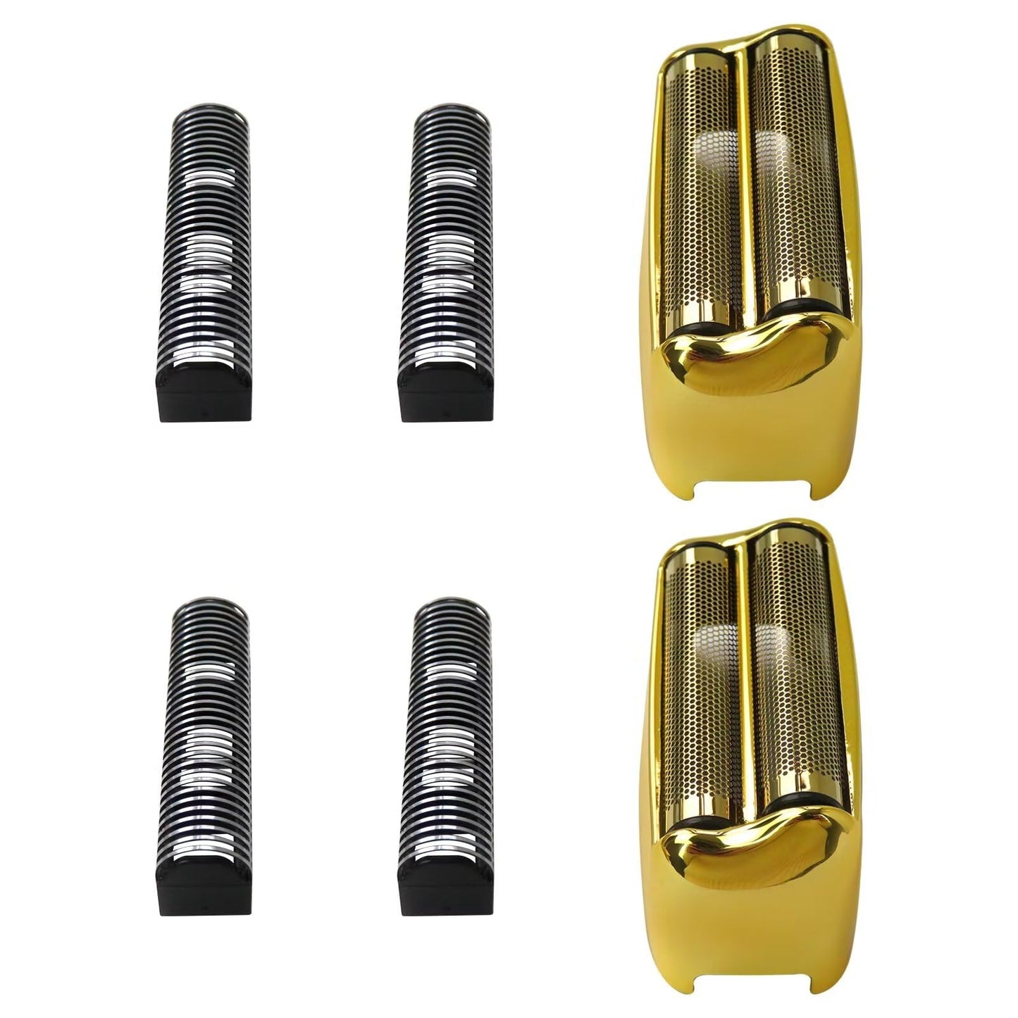 SUNJCO New 2-pack Replacement Foil and Cutters for Ba-Byliss PRO Double Foil Shaver, Replacement Foil for Ba-Byliss PRO FXFS2 Shaver, (Gold) Beauty and Personal Care SUNJCO