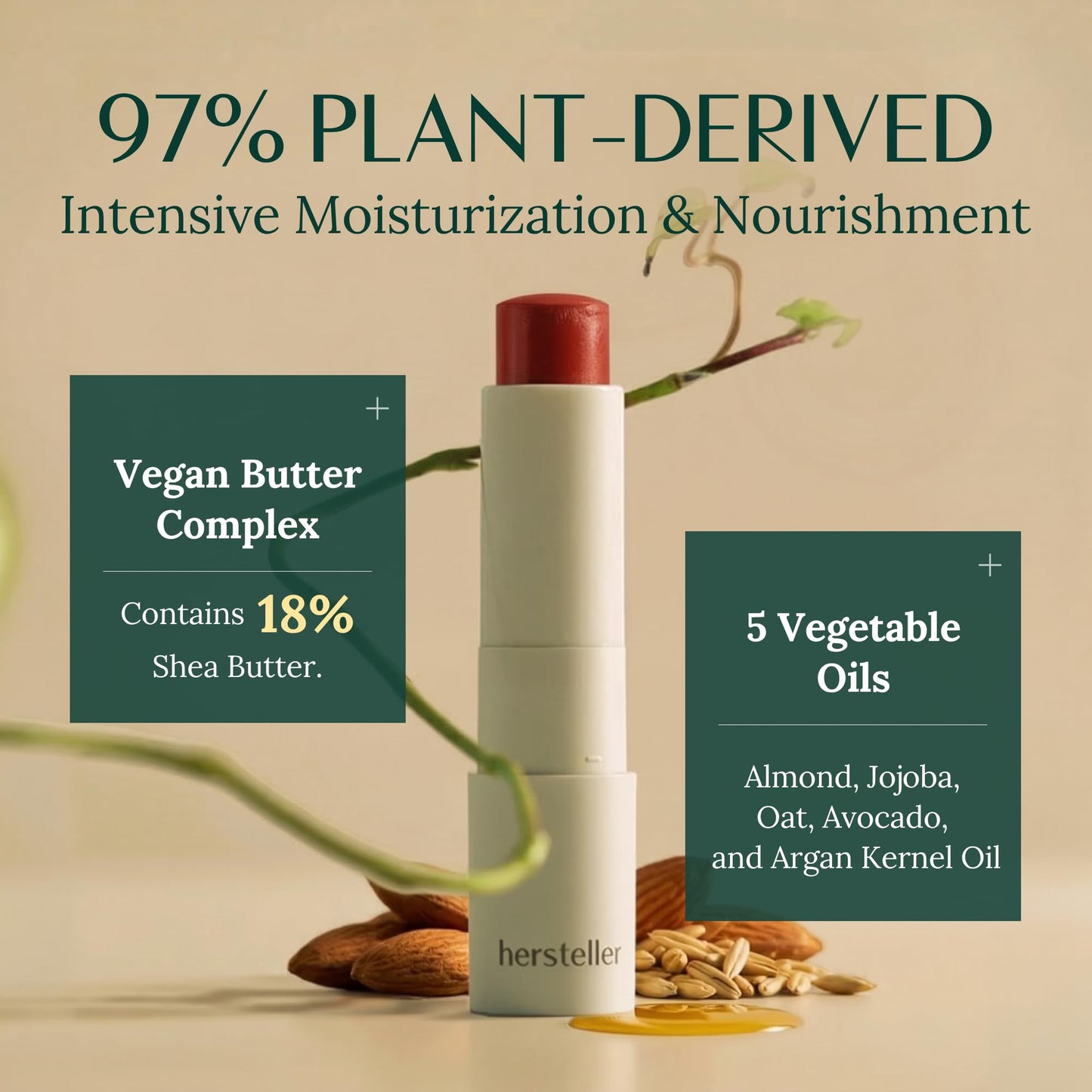 hersteller Nearby Recharging Lip Balm Vegan Butter Complex Intensive Moisturizing Treatment for Dry Lips and Cheek Natural Healthy (Rosy) Beauty and Personal Care Hersteller