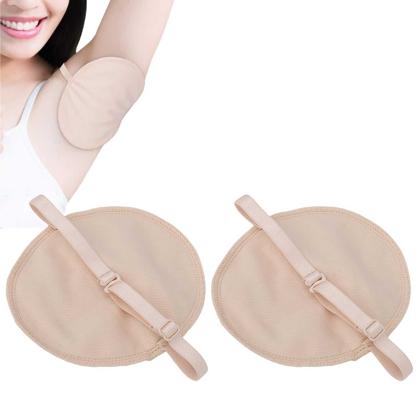 Dioche 2pcs Underarm, Reusable Adjusted Armpit, Breathable Cotton Armpit Sweat Strap Pads for Women Men, Non Sweat Armpit, Wholesale Business Beauty and Personal Care Dioche