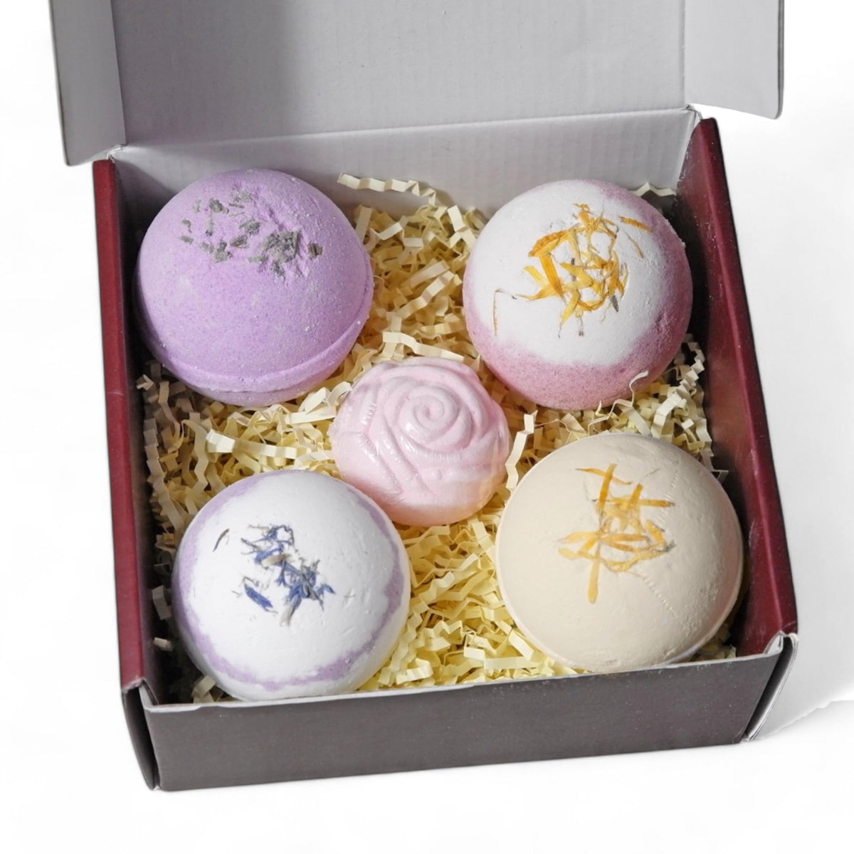 Handmade Bath Bombs Gift Set 5pcs, Scented with Essential Oils, Gift for Women Beauty & Personal Care NATURAL AMOR LOS ANGELES
