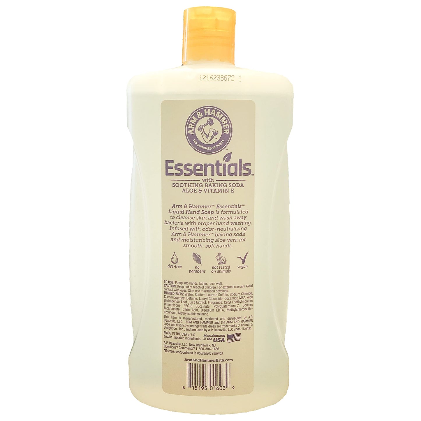 Arm & Hammer Essentials Liquid Hand Soap Refill Lavender Vanilla 32 Fl0z Beauty & Personal Care Arm & Hammer