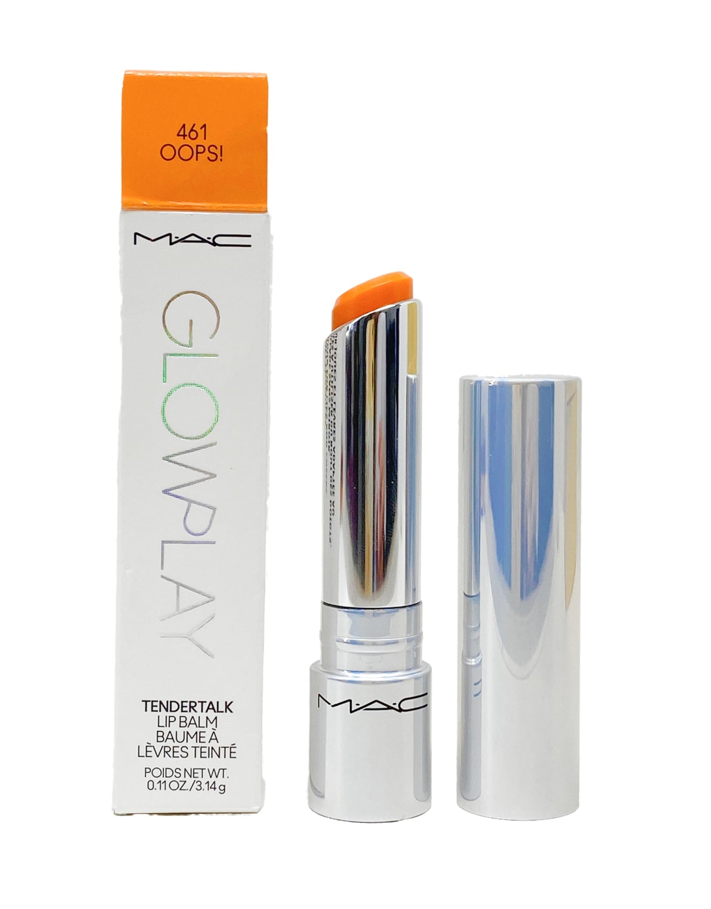 M.A.C Cosmetics Glow Play Tendertalk Lip Balm - 461 OOPS! (Light Yellow) .11 OZ Beauty and Personal Care MAC