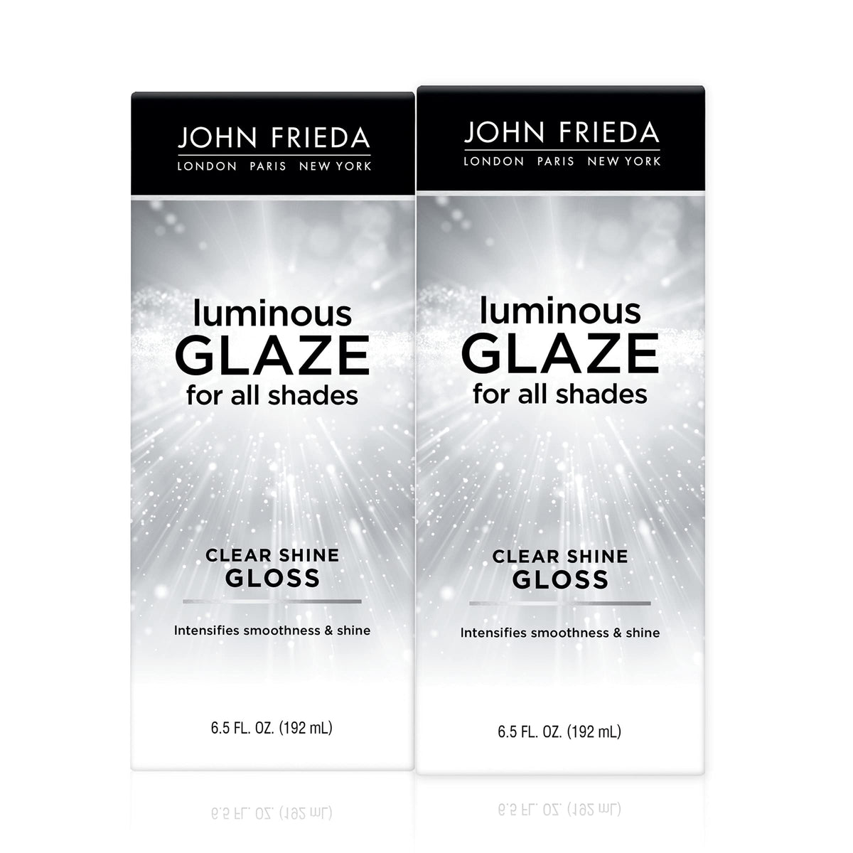 John Frieda Luminous Glaze Clear Shine Hair Gloss, 6.5 fl oz, 2 Pack