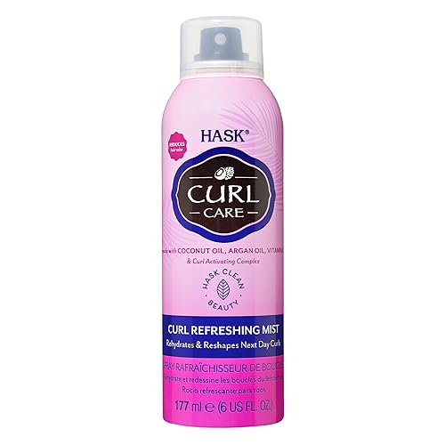 HASK CURL CARE Curl Refreshing Mist for curly hair, color safe, gluten free, sulfate free, paraben free Beauty & Personal Care HASK