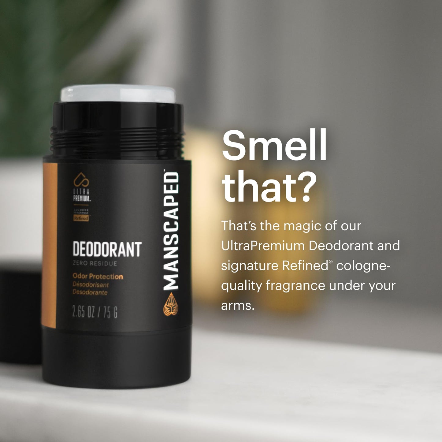 MANSCAPED® UltraPremium Deodorant, Aluminum-Free Clear Formula, Soft and Comfortable with Cologne-Quality Fragrance for Under Arm Odor Protection Beauty and Personal Care MANSCAPED