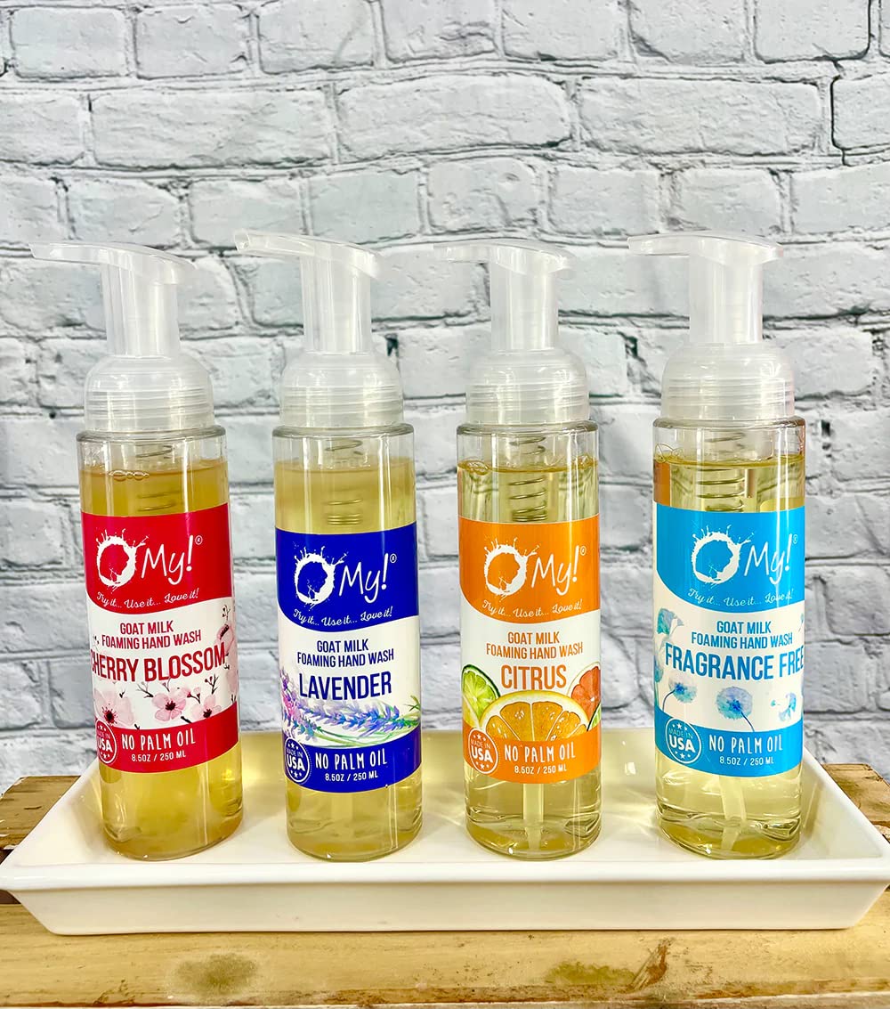 O My! Goat Milk Foaming Hand Wash | Rich, Creamy Foam | Made with Farm-Fresh Goat Milk | Free of Parabens & More | Handcrafted in USA Beauty & Personal Care O My!