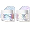 LANGMANNI Holographic Body Glitter Gel for Body, Face, Hair and Lip.Color Changing Glitter Gel Under Light. Vegan & Cruelty Free-1.35 oz (1# Golden Beauty & Personal Care LANGMANNI