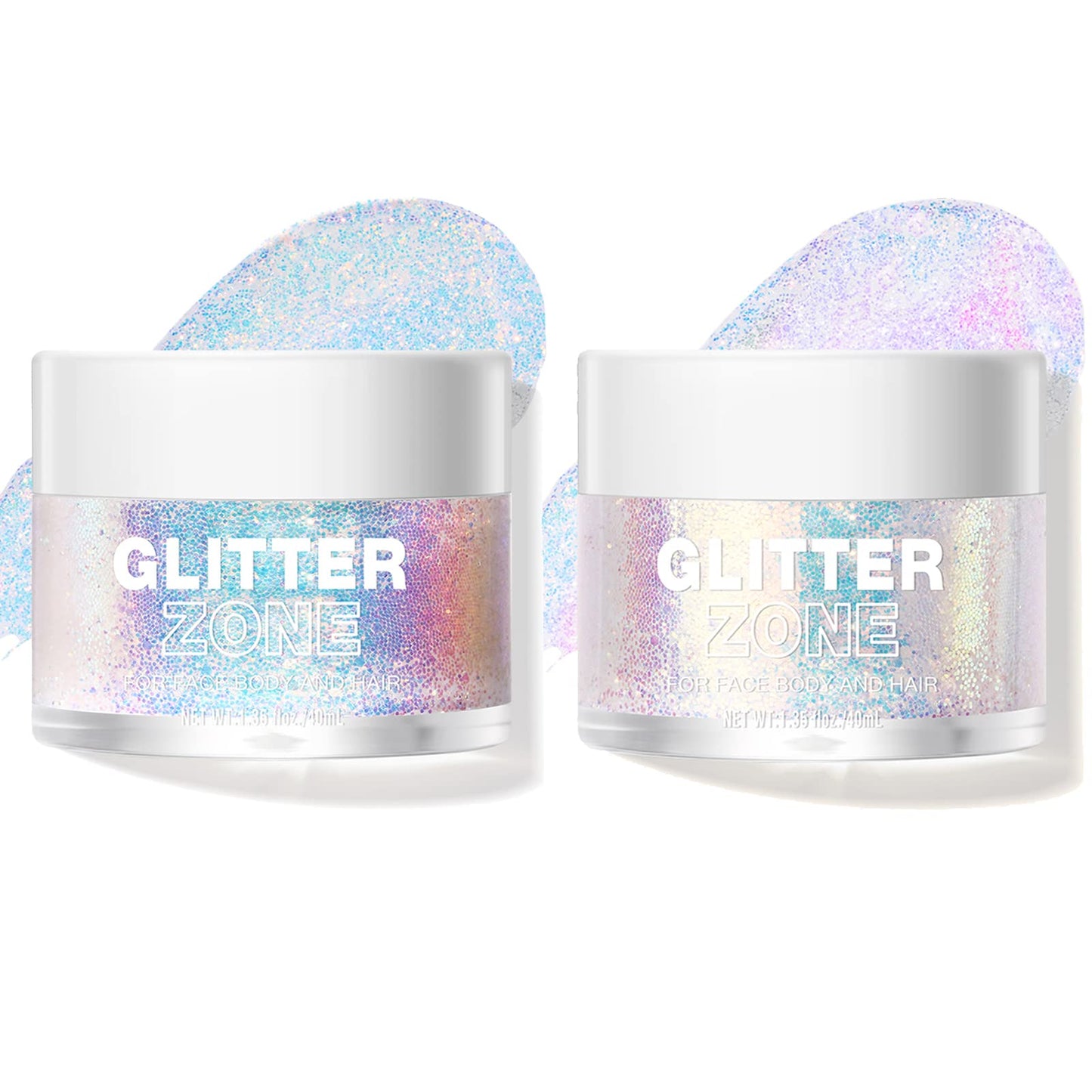 LANGMANNI Holographic Body Glitter Gel for Body, Face, Hair and Lip.Color Changing Glitter Gel Under Light. Vegan & Cruelty Free-1.35 oz (1# Golden Beauty & Personal Care LANGMANNI