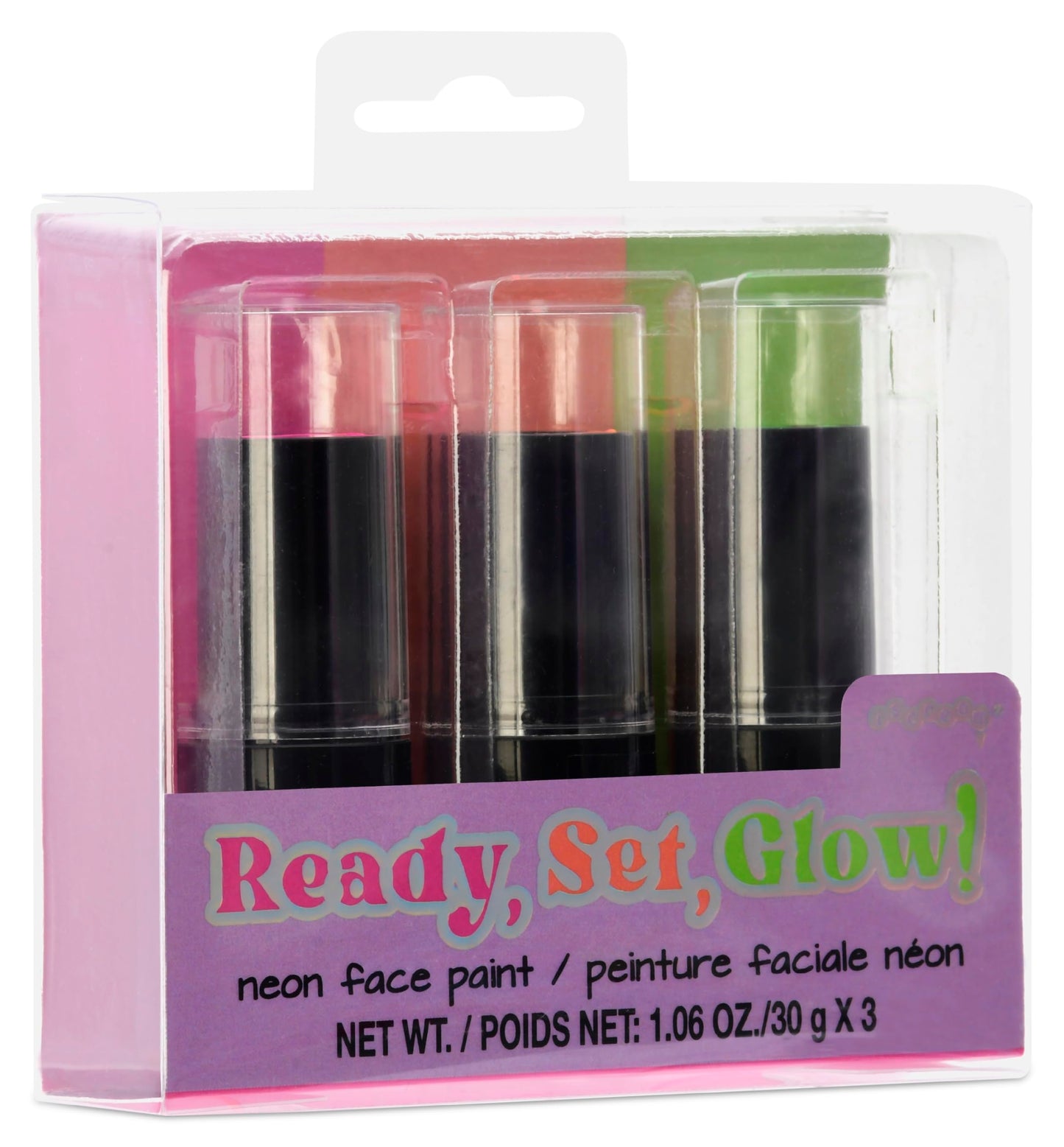iscream Autumn Glam 3-piece Multicolor Sheer Neon Face Paint Stick Set Beauty & Personal Care iscream