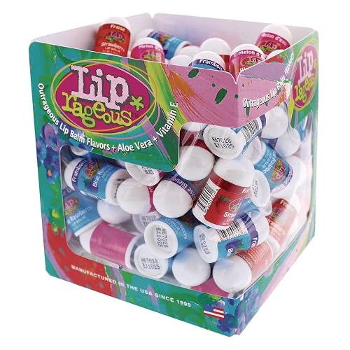 Lip Rageous Lip Balm with Aloe Vera and Vitamin E, Assorted Flavors, 100/Box Beauty & Personal Care OraLabs