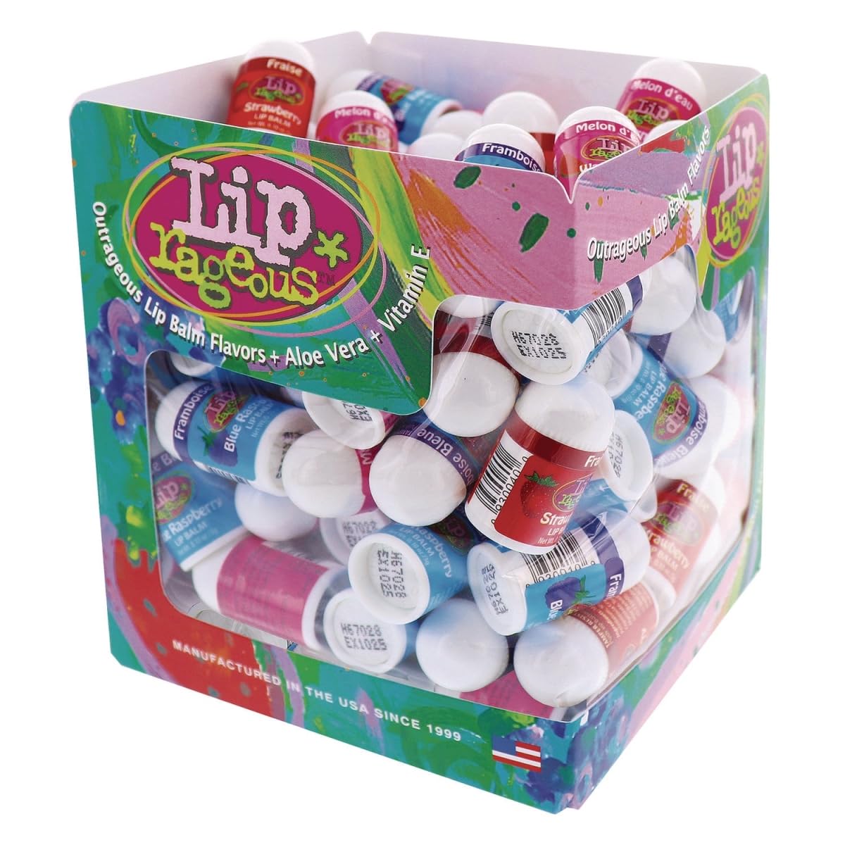 Lip Rageous Lip Balm with Aloe Vera and Vitamin E, Assorted Flavors, 100/Box Beauty & Personal Care OraLabs