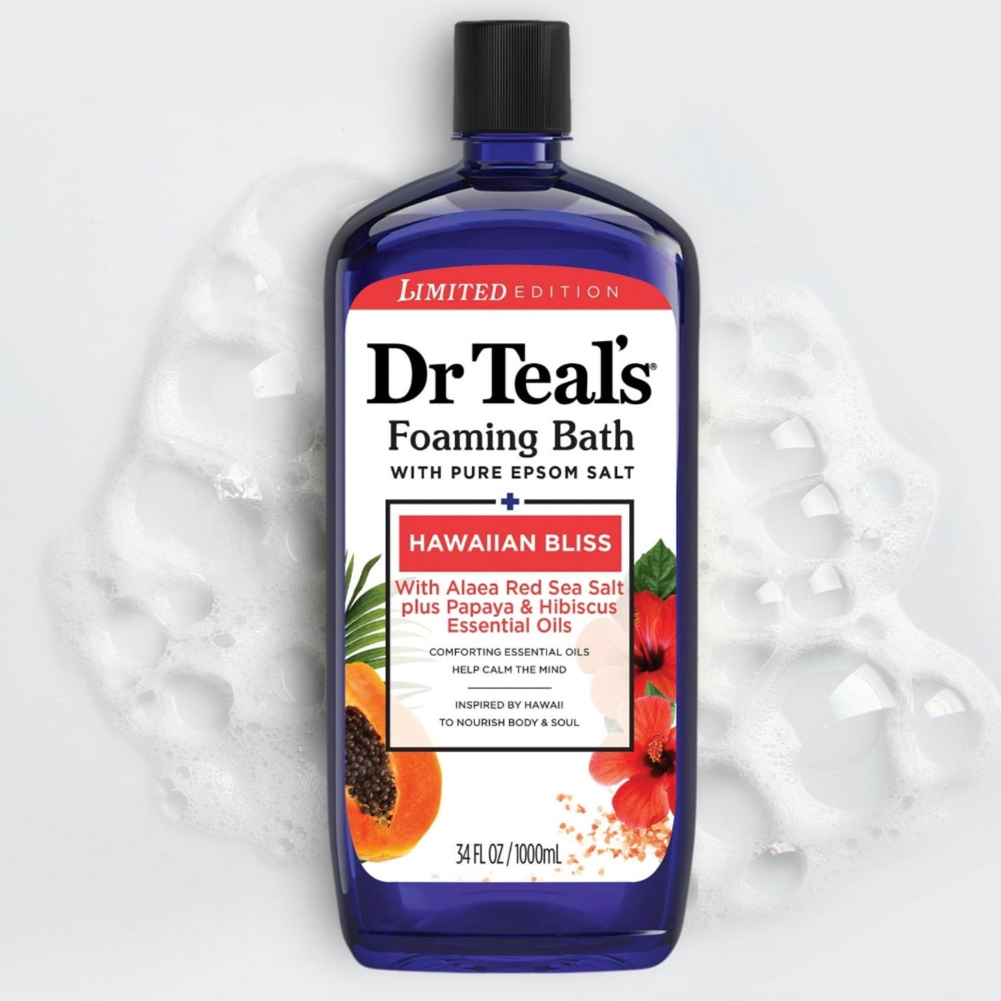 Dr Teal's Hawaiian Bliss Pure Epsom Salt Soak and Foaming Bath (Hawaiian Bliss) Beauty and Personal Care Dr Teal's