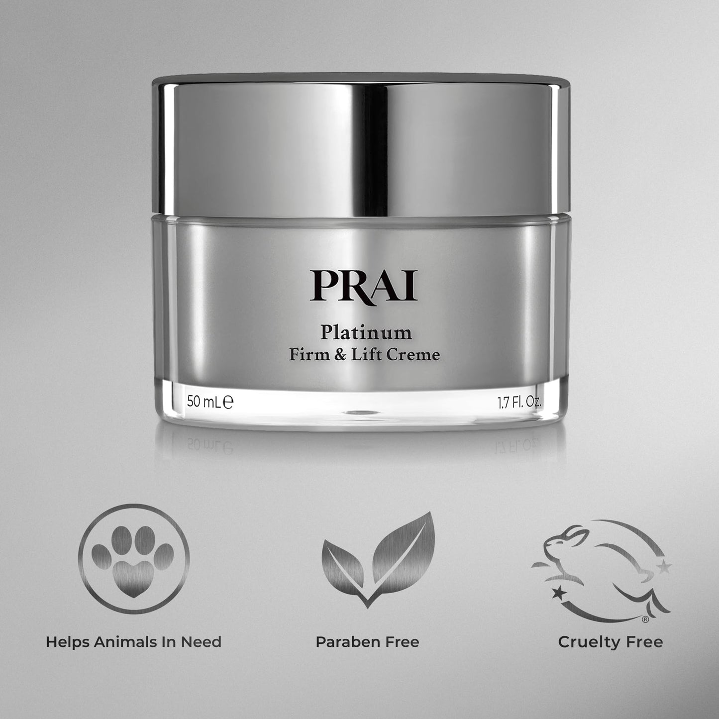 PRAI Beauty Platinum Firm and Lift Creme, Firming and Hydrating Face Moisturizer for Dry Skin and All Skin Types, Face Moisturizer for Skin Firming Beauty & Personal Care PRAI