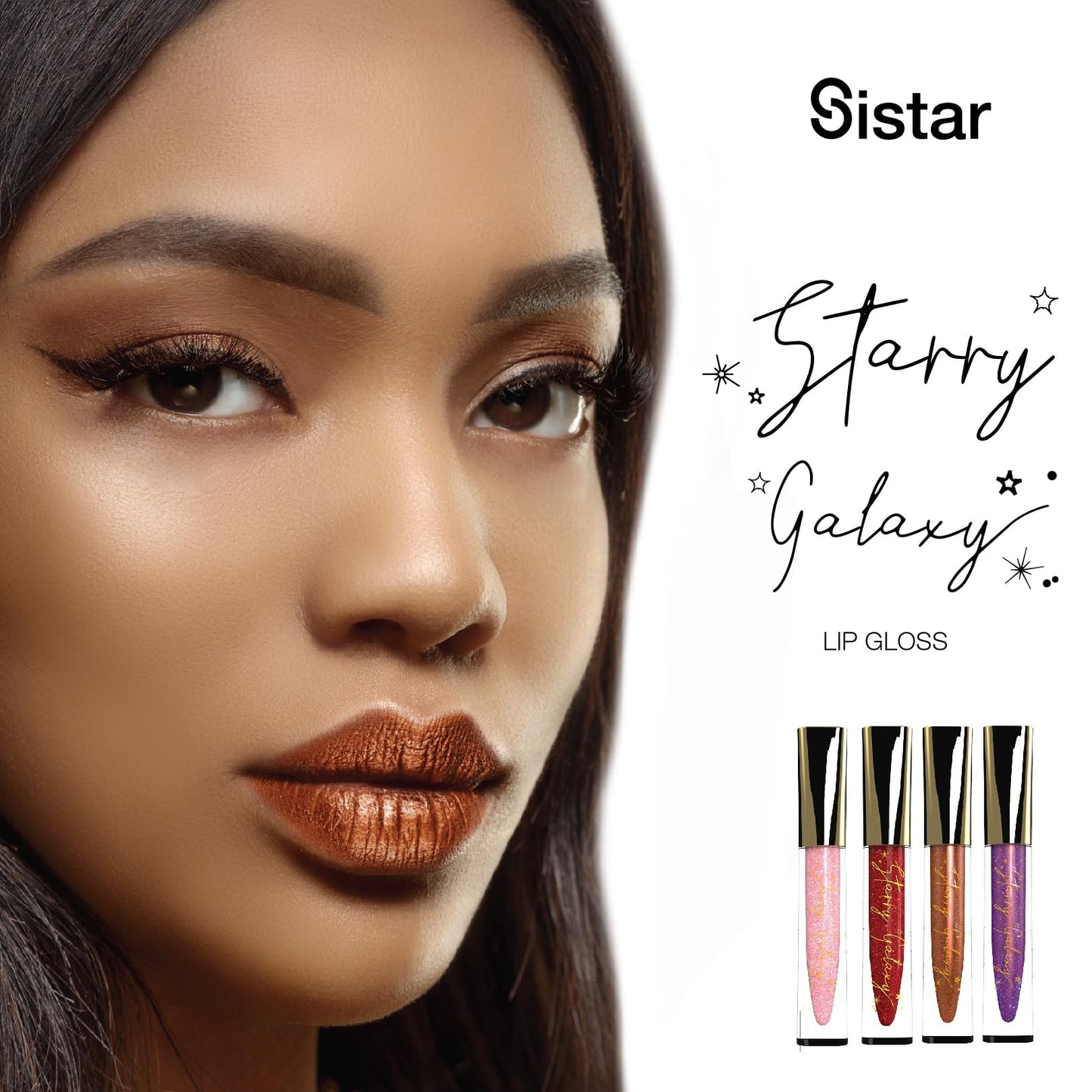 Sistar Starry Galaxy Lip Gloss High Pigment Ultra Shimmer Full-Coverage Metallic Multi-Dimensional Shine 1.5 mL / 0.05 fl. oz. (Scorpio) Beauty & Personal Care Sistar