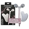 JAPONESQUE SKINTherapy Contouring Facial Tool V Roller for Lymphatic Drainage, Facial Massage, Relieves Tension and Improves Absorption of Skin Care Beauty & Personal Care JAPONESQUE