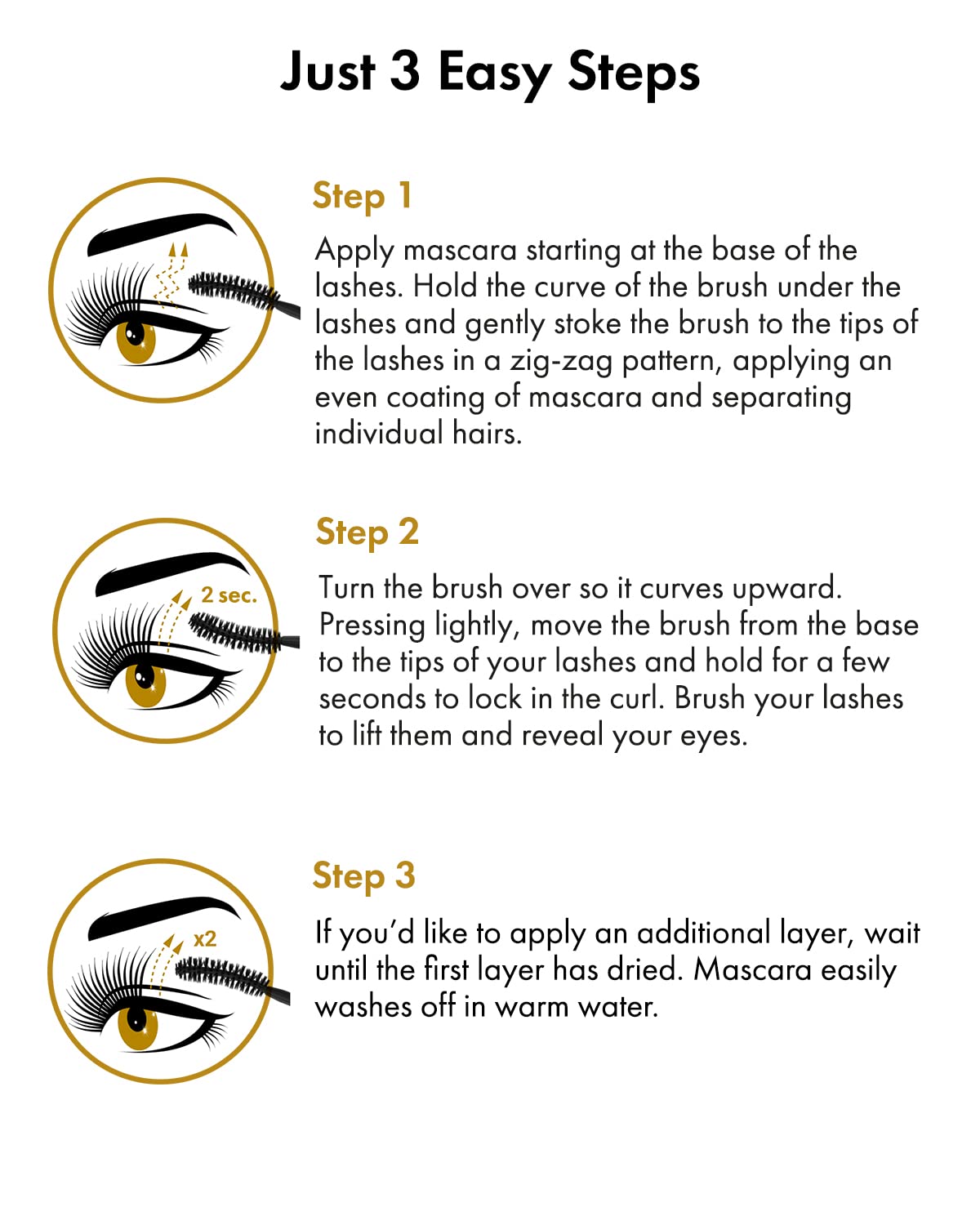 Toplash Extra Ebony Mascara with Keratin, Panthenol and Vitamin E Beauty & Personal Care Toplash