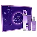 Perry Ellis 360 Purple Women 3.4oz EDP Spray, 7.5ml EDP Mini Spray, 4oz Body Mist, 3oz Shower Gel 4 Pc Gift Set Beauty & Personal Care Perry Ellis