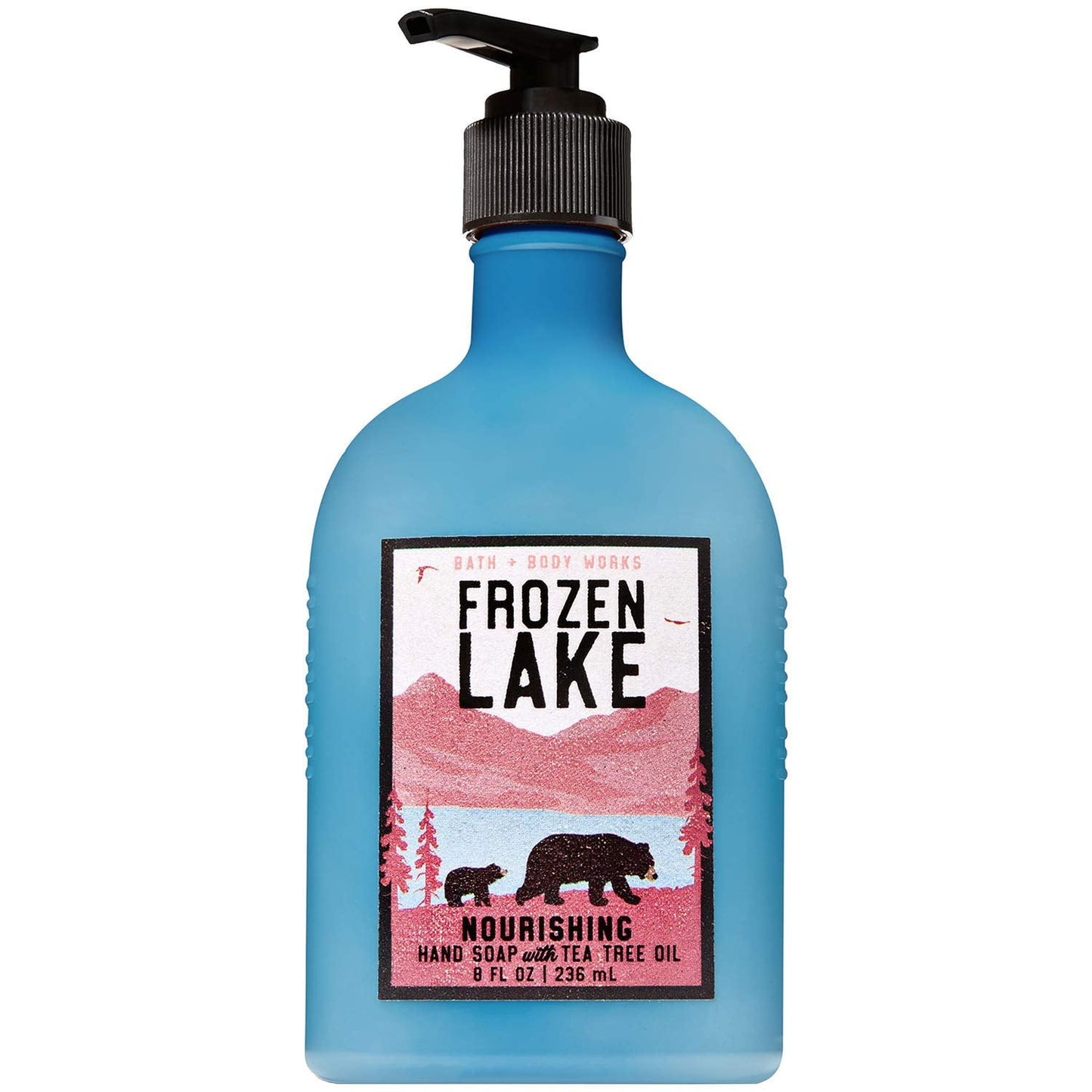 Bath & Body Works FROZEN LAKE Hand Soap with Tea Tree Oil 8 Fluid Ounce (2018 Edition) Beauty & Personal Care Bath & Body Works