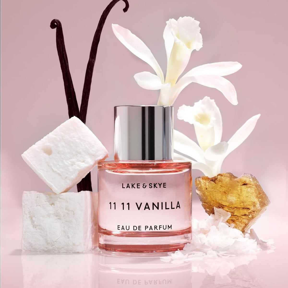 Lake & Skye 11 11 Vanilla Eau de Parfum 50mL - Long Lasting - Vanilla, Dreamy, Crème, Skin Musk, Cashmere, Clean, Vegan, Paraben-Free, Cruelty-Free