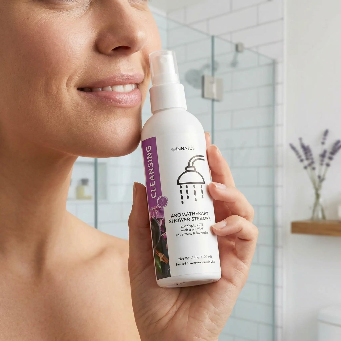 Soothing Shower Spray - 4oz Aromatherapy Shower Steamer Mist for a Spa-Like Experience - Elevates Your Shower - All-Natural Essential Oils (Speermint) Beauty and Personal Care INNATUS