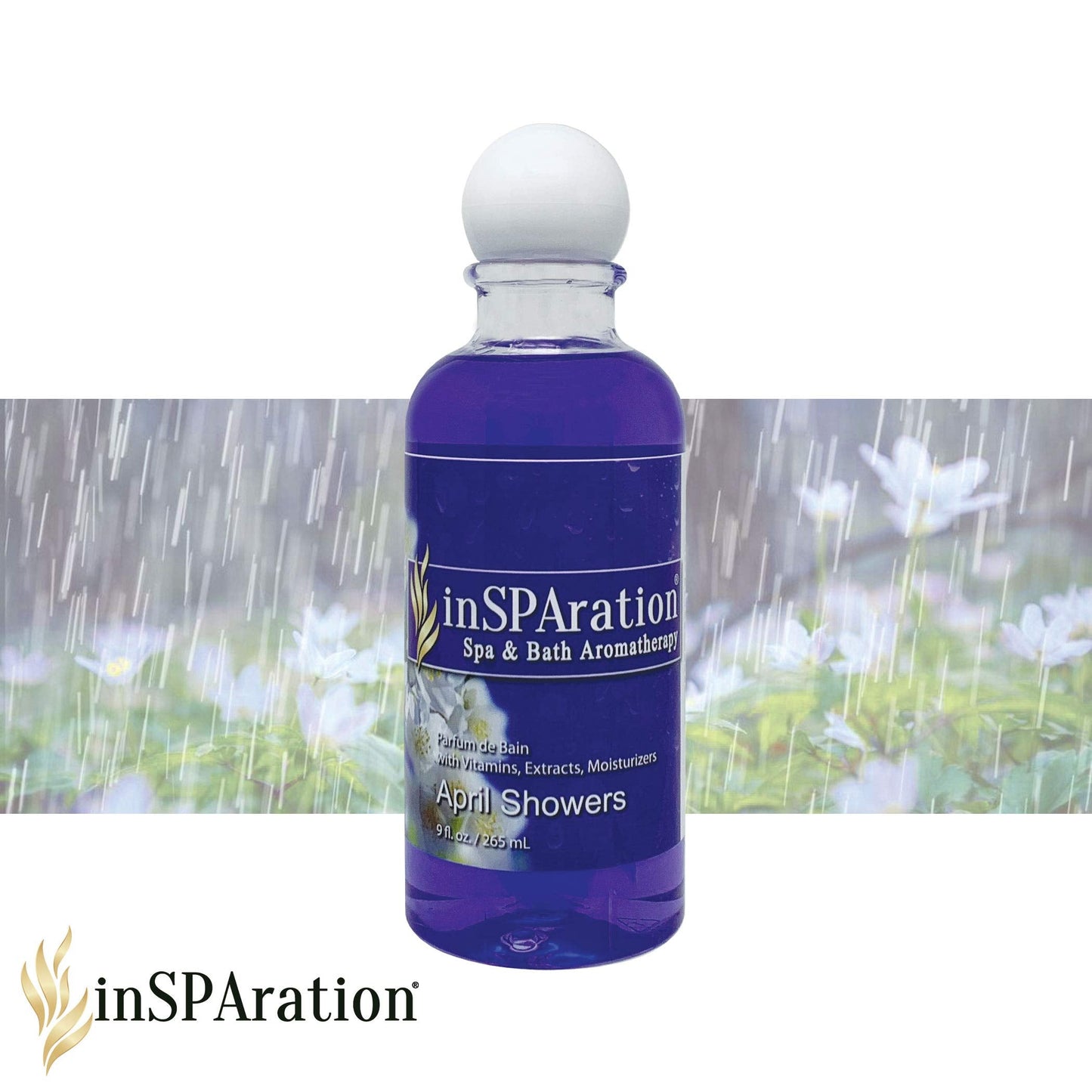 inSPAration Spa and Bath Aromatherapy 111X Spa Liquid, 9-Ounce, April Showers , Purple Beauty & Personal Care InSPAration