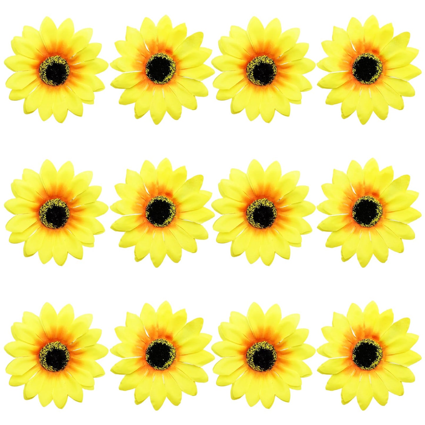 12 Pieces Sunflower Hair Clips Alligator Pins Accessories 3.9 inches for Wedding Party Boho Beach Photography Christmas Decorations Beauty & Personal Care BETITETO