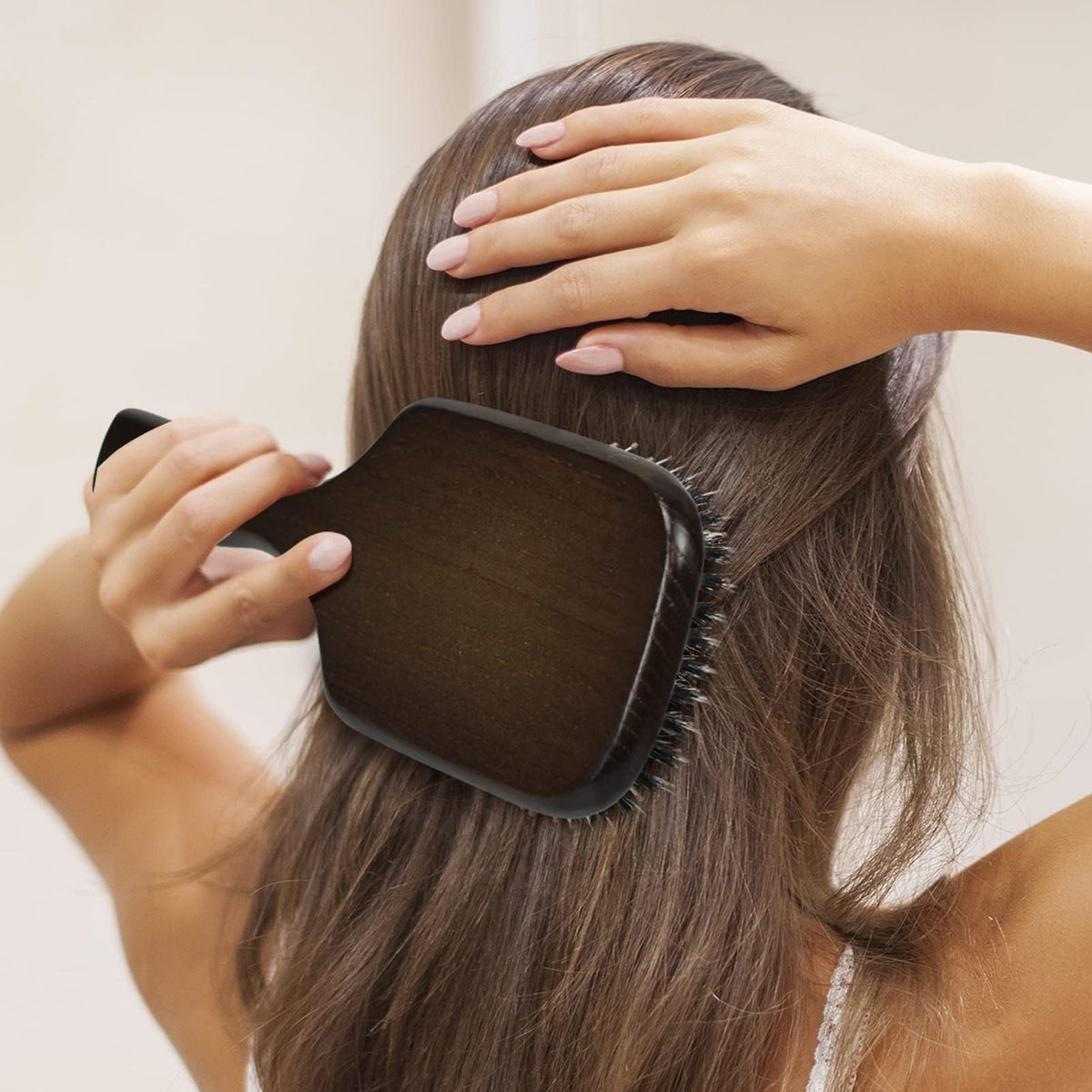 Norsewood Boar Bristle Hair Brush Set, Soft Bristle Detangler for Long, Short, Thin, Curly, Straight, or Wavy,Hairbrush for Enhancing Shine,Great Beauty & Personal Care Norsewood