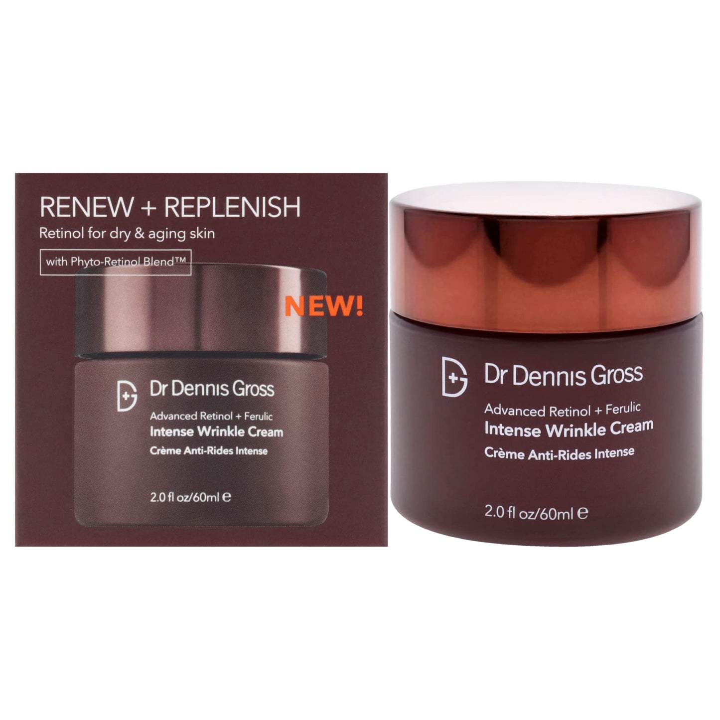 Dr Dennis Gross Advanced Retinol Plus Ferulic Intense Wrinkle Cream Cream Unisex 2 oz Beauty & Personal Care Dr Dennis Gross