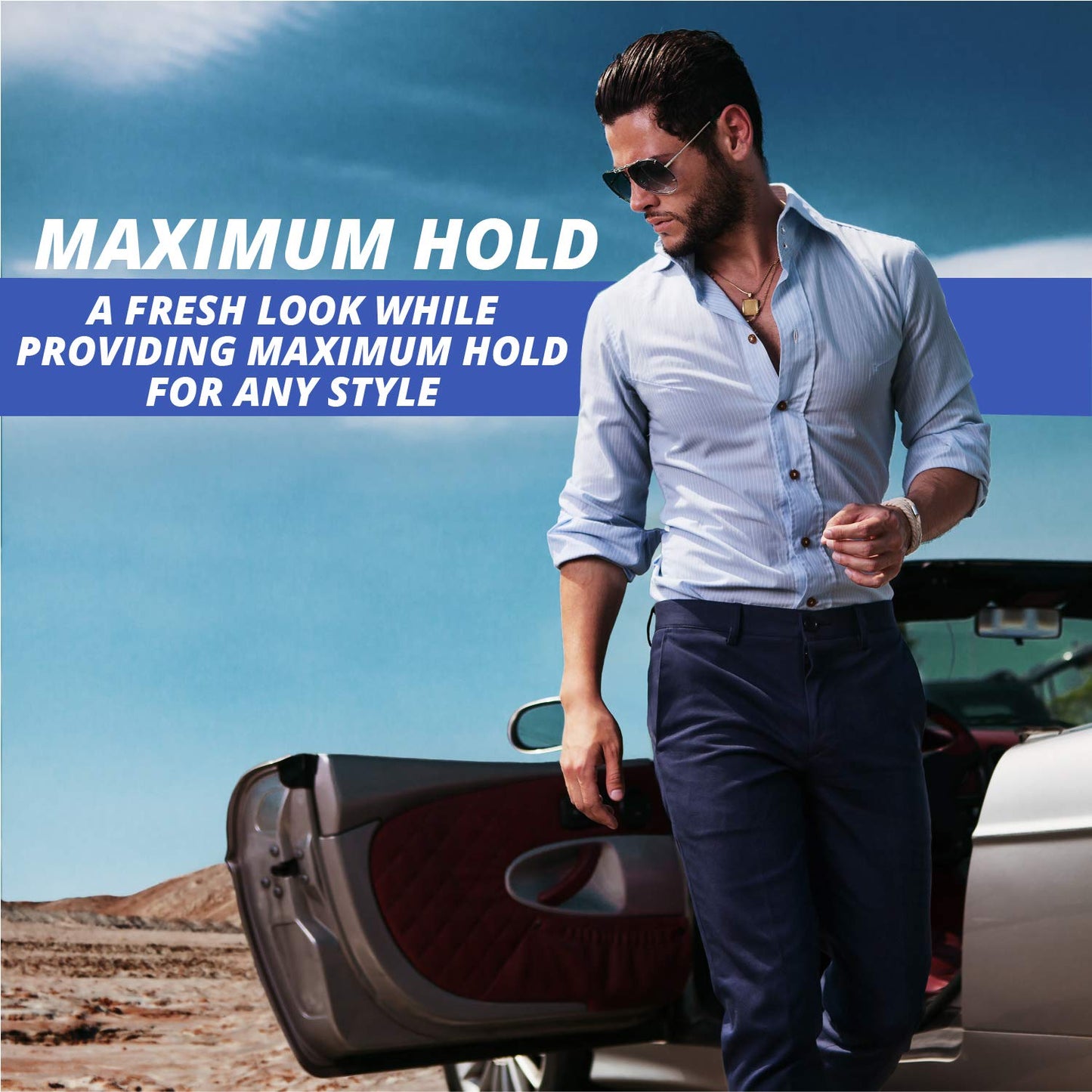 WBM Care Men Styling Hair Gel | Refreshing & Hydrating | for All Hair Types, 5.29 oz Beauty & Personal Care WBM