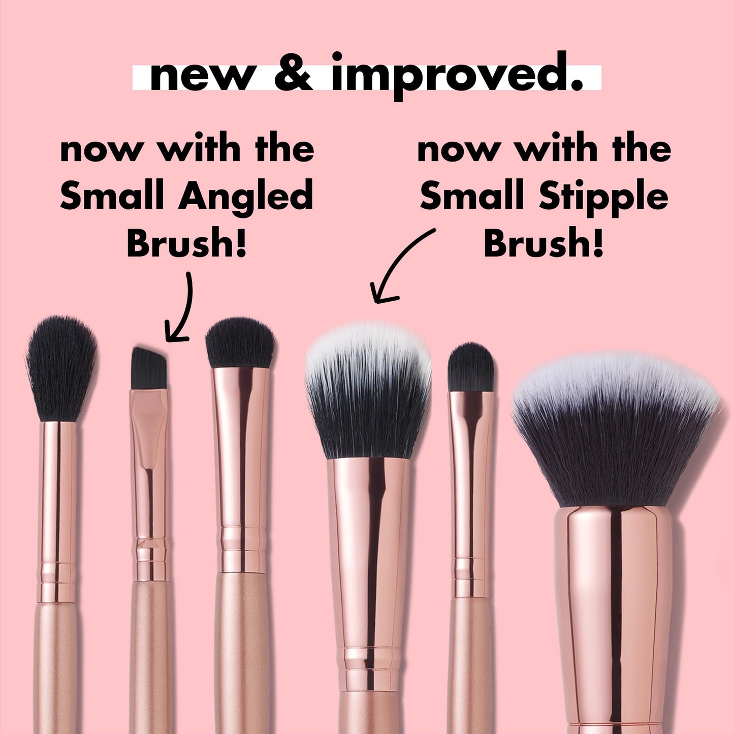 e.l.f. Flawless Face Kit, 6-Piece Brush Collection, Brushes For Face, Eyes & Brows, Vegan & Cruelty-Free Beauty & Personal Care e.l.f.