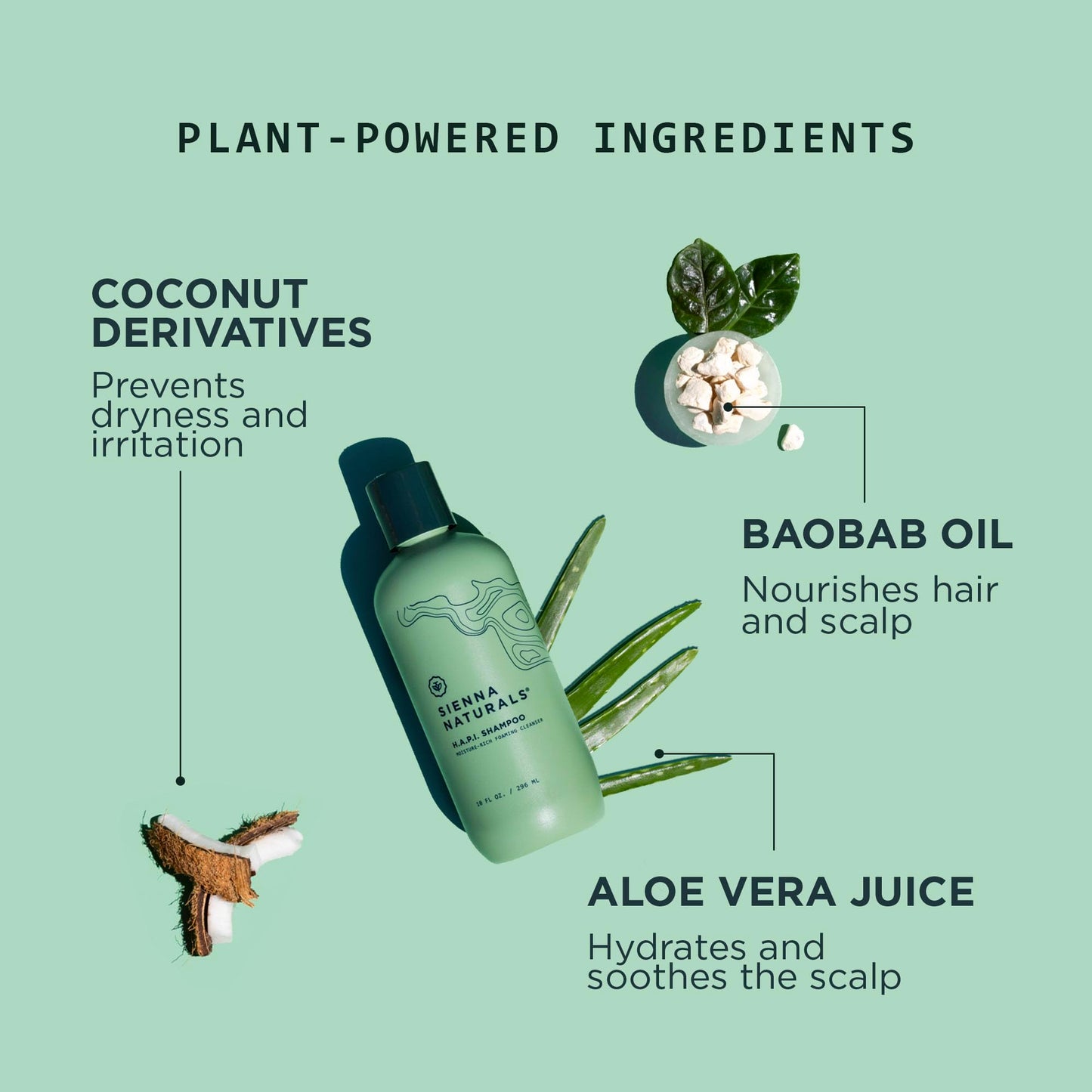 Sienna Naturals - H.A.P.I. Shampoo & Untangled Conditioner Bundle - Anti Frizz - Hydrating for Dry, Damaged, Curly & Color-Treated Hair Beauty & Personal Care Sienna Naturals