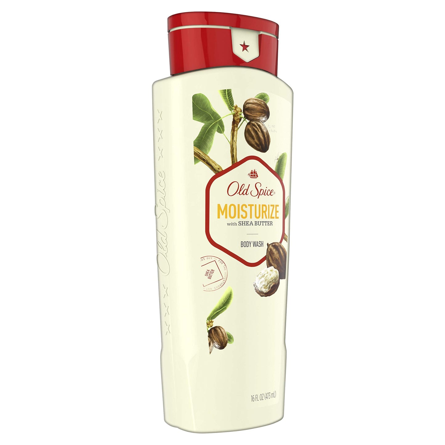Old Spice, Mens Body Wash Moisturize With Shea Butter, 16 Fl Oz Beauty & Personal Care Old Spice