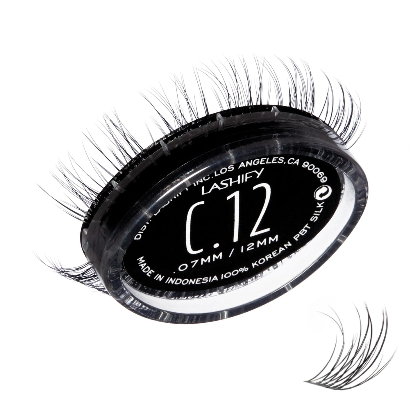 Lashify Curl 12mm Gossamer DIY Eyelash Extensions Refill, Black, Easy False Eyelashes for a Natural Look Beauty & Personal Care Lashify