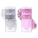 Body Glitter Stick,Mardi Gras Accessories,Sparkling Face Hair Glitter,Mermaid Sequins Chunky Glitter Face Paint,Singer Concert Outfit Festival Rave Beauty & Personal Care MINXUEYEN