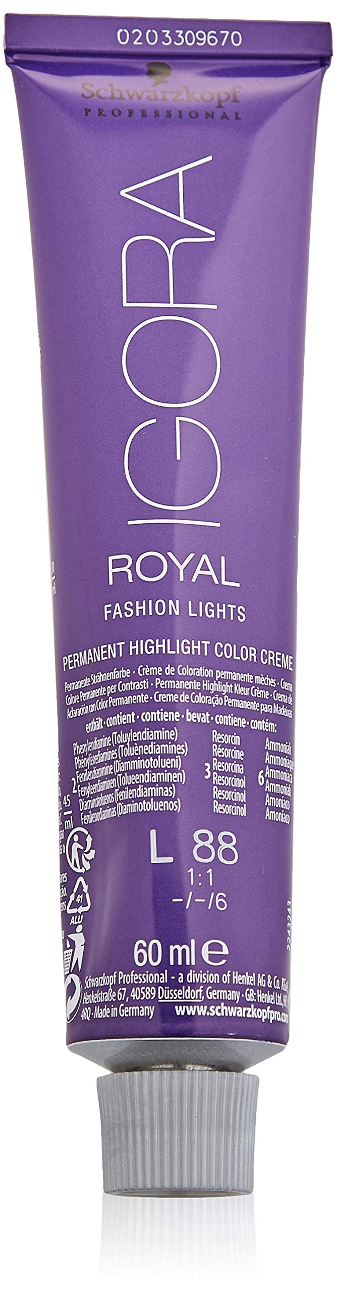 Igora Royal Fashion Lights 88 Rojo Intenso 60Ml Beauty & Personal Care Schwarzkopf