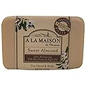 A LA MAISON BAR SOAP,SWEET ALMOND, 8.8 OZ Beauty & Personal Care A LA MAISON