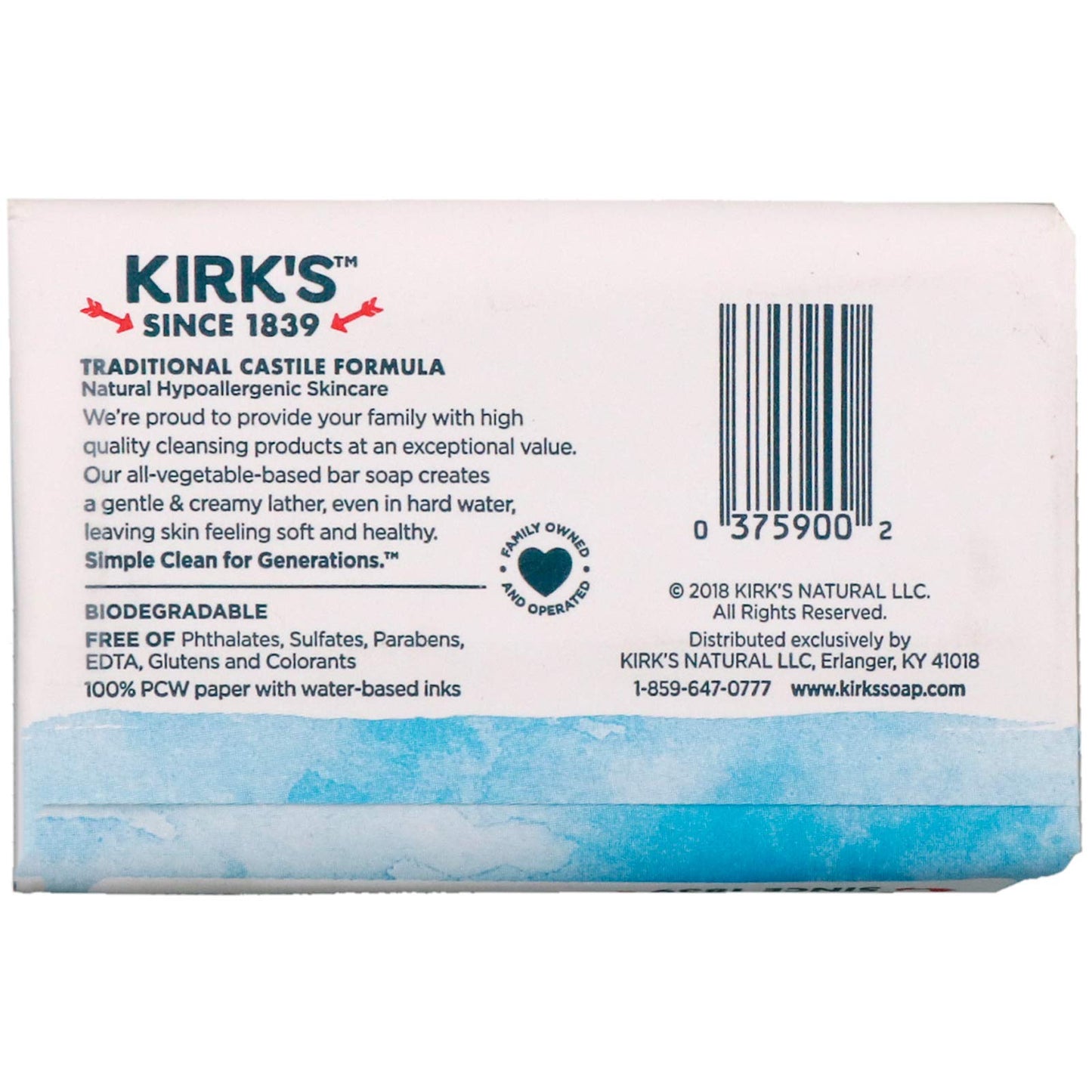 Kirks, Soap Bar Castile, 4 Ounce Beauty & Personal Care Kirk's