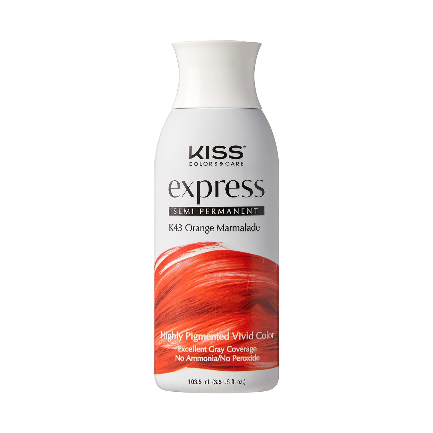 Kiss Express Semi-Permanent Hair Color 100mL (3.5 US fl.oz) (2 PACK, Orange Marmalade) Beauty & Personal Care KISS