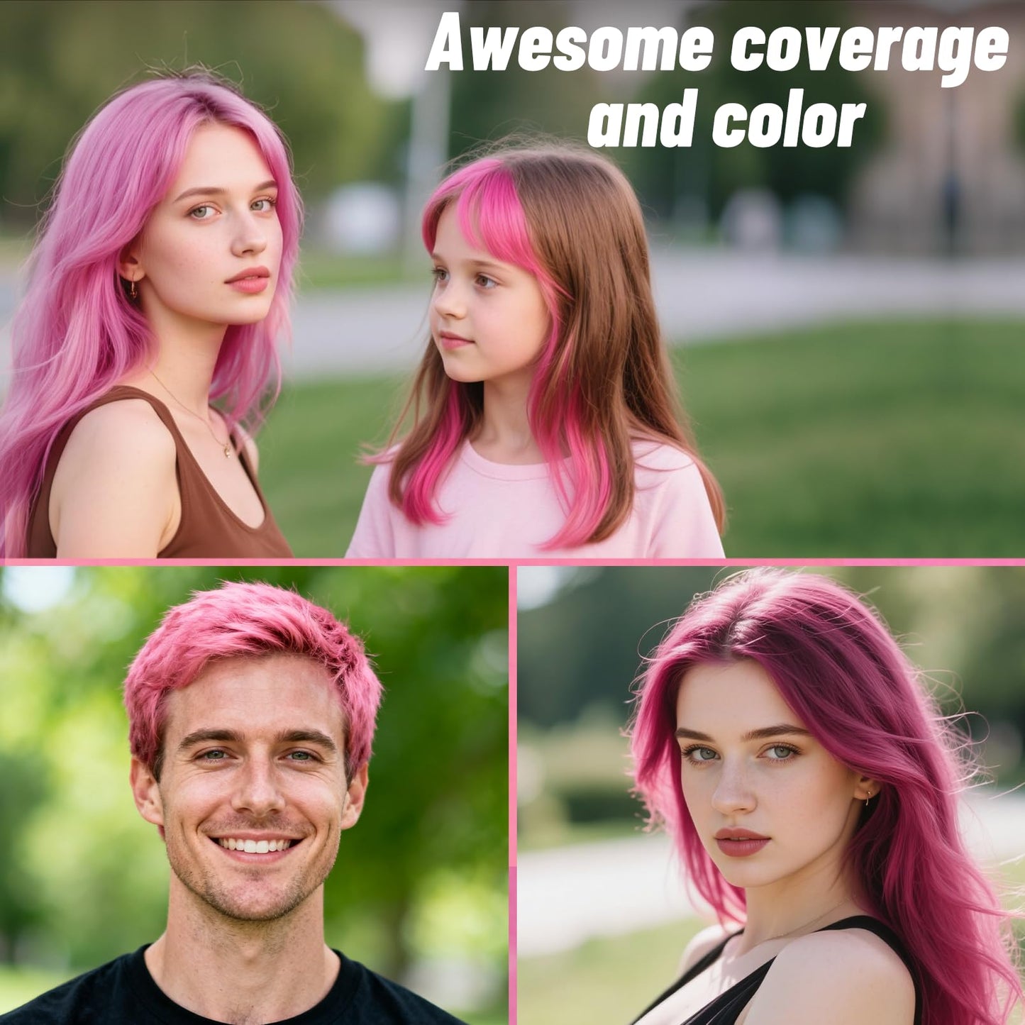Pink Hair Spray, Seaboll Temporary Hair Color Spray for Kids Women Men-4.06 oz- Safe Non Sticky Washable One Day Hair Dye Spray,Disposable Accessories Beauty & Personal Care Seaboll