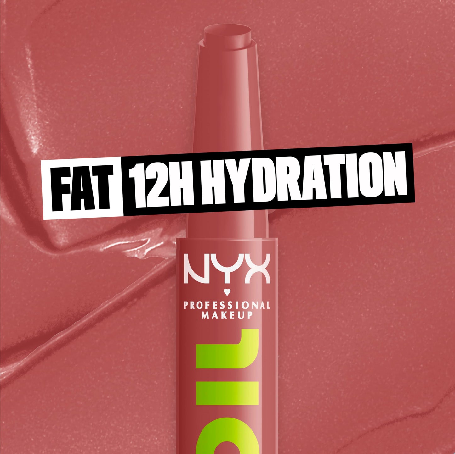 NYX PROFESSIONAL MAKEUP Fat Oil Slick Click, Lightweight, Buildable Pigmented Vegan Lip Balm - Profile Pic (Pink) Beauty and Personal Care NYX PROFESSIONAL MAKEUP