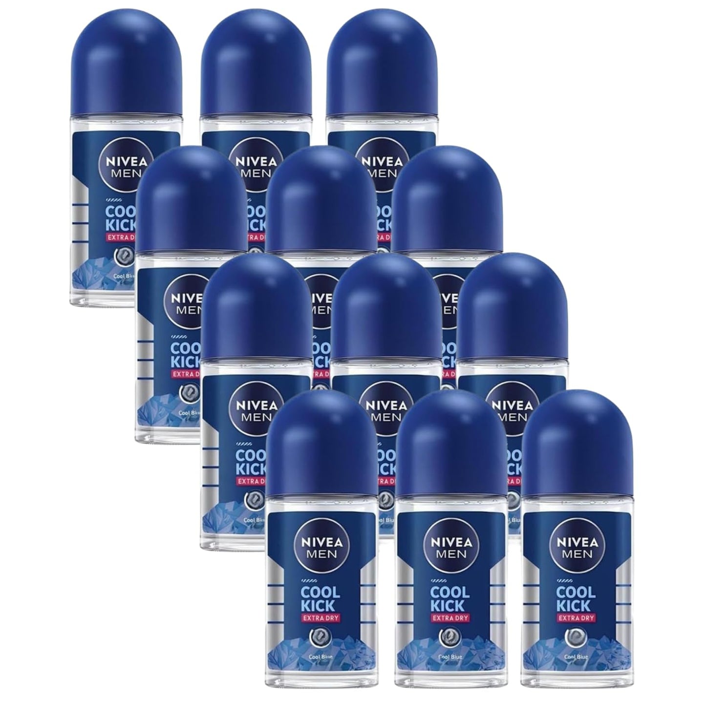 Nivea Men's Cool Kick Roll-On Deodorant - 1.69 fl oz - Pack of 12 Beauty and Personal Care NIVEA